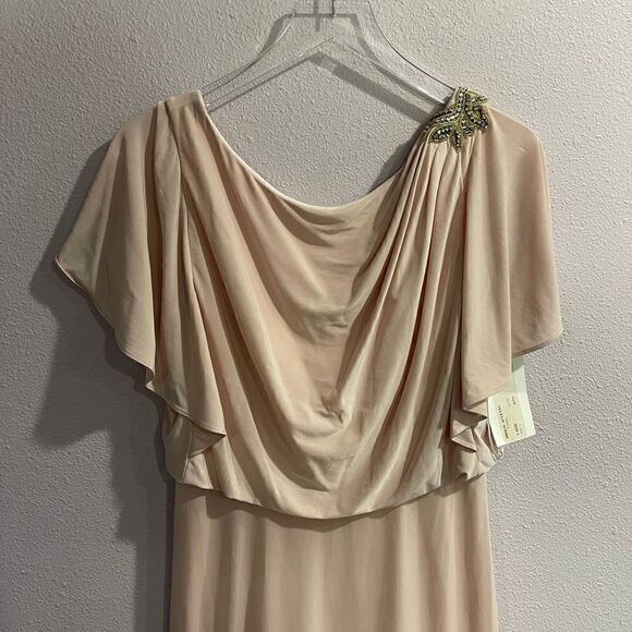 Jenny Yoo Blush Style JY512 Embellished Maxi Dress Sz 12 - Picture 4 of 10